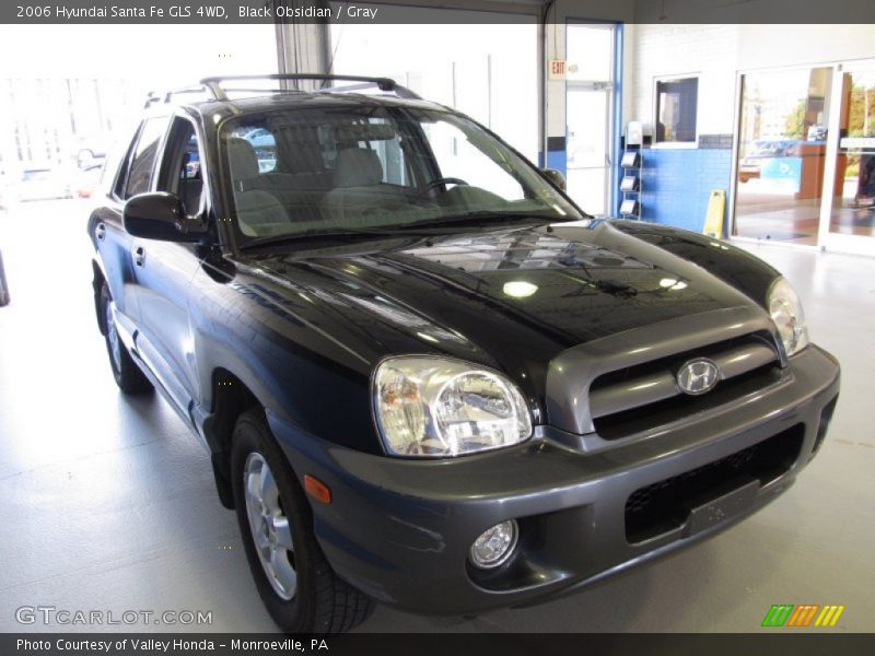 Black Obsidian / Gray 2006 Hyundai Santa Fe GLS 4WD