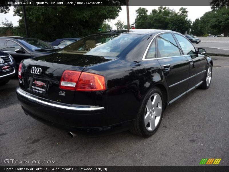 Brilliant Black / Black/Amaretto 2006 Audi A8 4.2 quattro