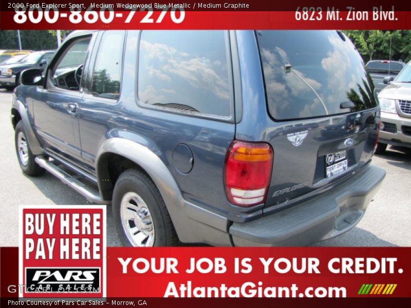 Medium Wedgewood Blue Metallic / Medium Graphite 2000 Ford Explorer Sport