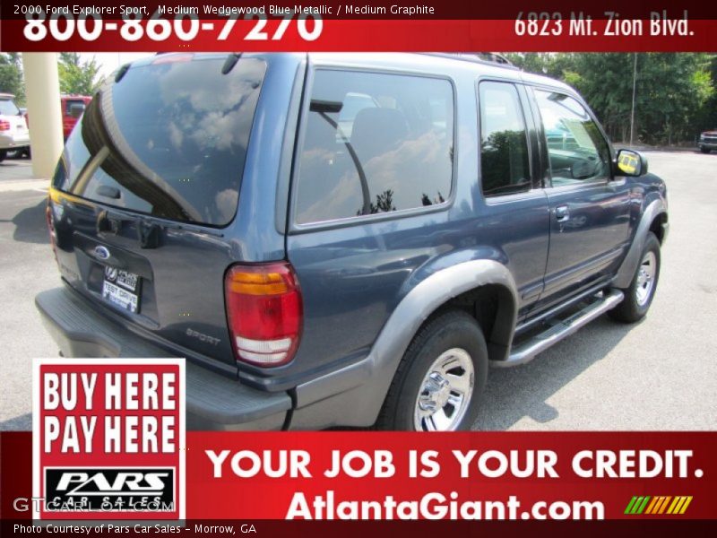 Medium Wedgewood Blue Metallic / Medium Graphite 2000 Ford Explorer Sport