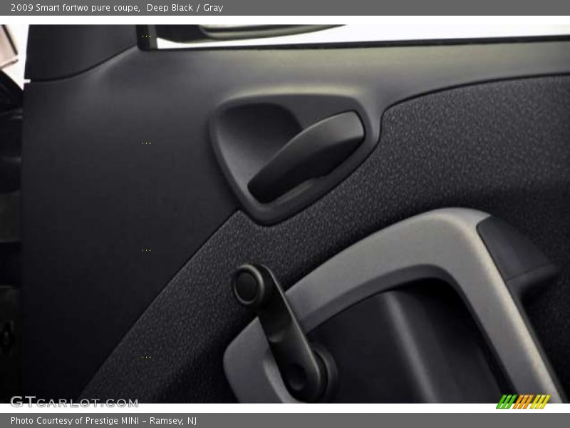 Deep Black / Gray 2009 Smart fortwo pure coupe