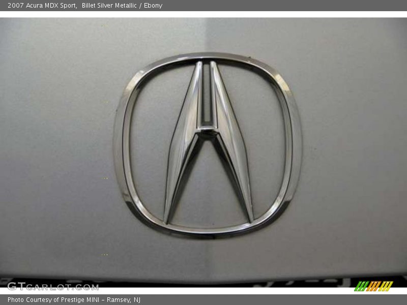 Billet Silver Metallic / Ebony 2007 Acura MDX Sport