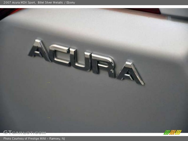 Billet Silver Metallic / Ebony 2007 Acura MDX Sport