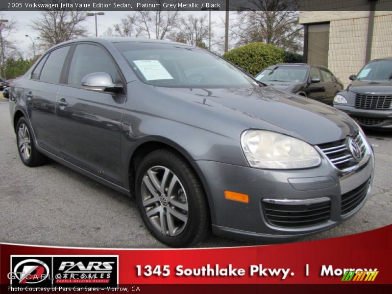 Platinum Grey Metallic / Black 2005 Volkswagen Jetta Value Edition Sedan