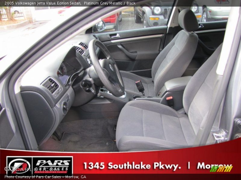 Platinum Grey Metallic / Black 2005 Volkswagen Jetta Value Edition Sedan