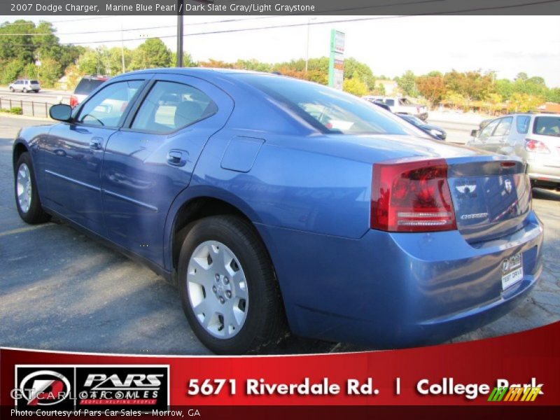 Marine Blue Pearl / Dark Slate Gray/Light Graystone 2007 Dodge Charger
