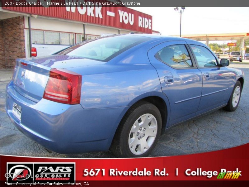 Marine Blue Pearl / Dark Slate Gray/Light Graystone 2007 Dodge Charger