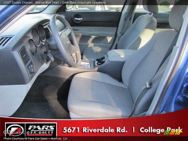 Marine Blue Pearl / Dark Slate Gray/Light Graystone 2007 Dodge Charger