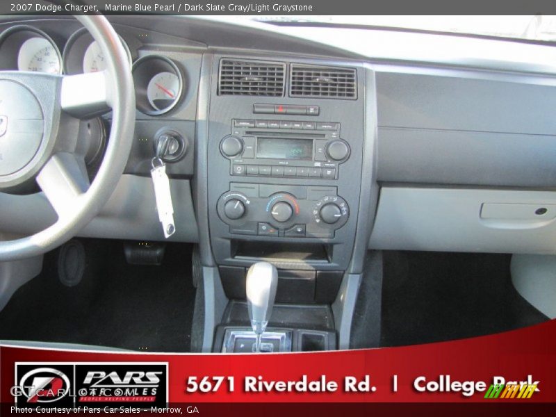 Marine Blue Pearl / Dark Slate Gray/Light Graystone 2007 Dodge Charger