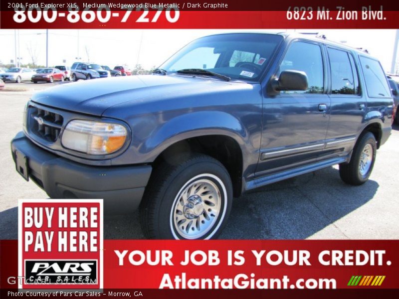 Medium Wedgewood Blue Metallic / Dark Graphite 2001 Ford Explorer XLS