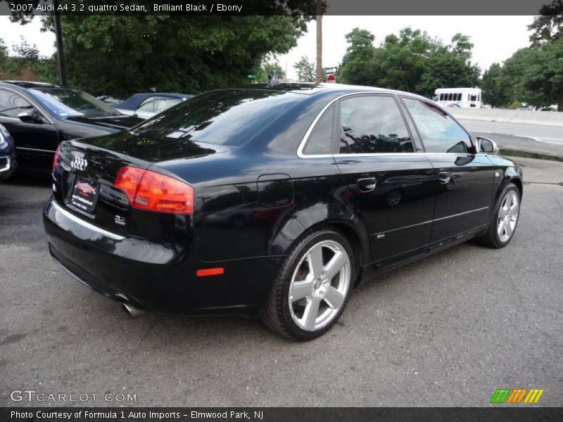 Brilliant Black / Ebony 2007 Audi A4 3.2 quattro Sedan