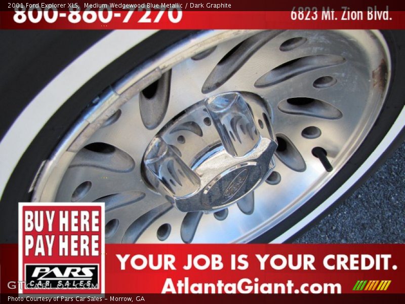 Medium Wedgewood Blue Metallic / Dark Graphite 2001 Ford Explorer XLS