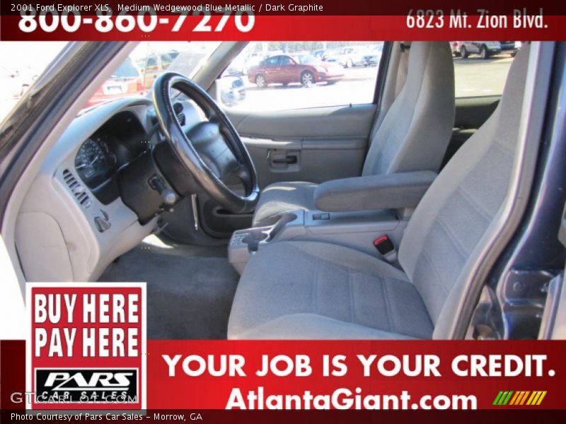 Medium Wedgewood Blue Metallic / Dark Graphite 2001 Ford Explorer XLS