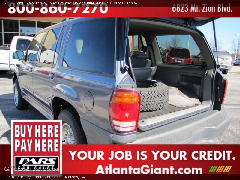 Medium Wedgewood Blue Metallic / Dark Graphite 2001 Ford Explorer XLS