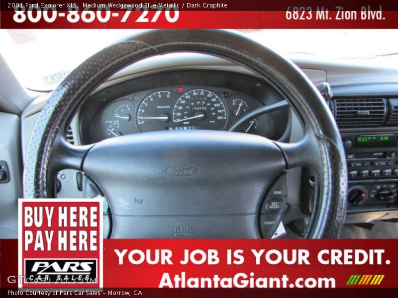 Medium Wedgewood Blue Metallic / Dark Graphite 2001 Ford Explorer XLS