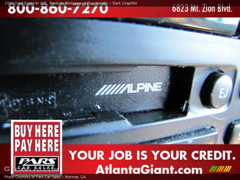 Medium Wedgewood Blue Metallic / Dark Graphite 2001 Ford Explorer XLS