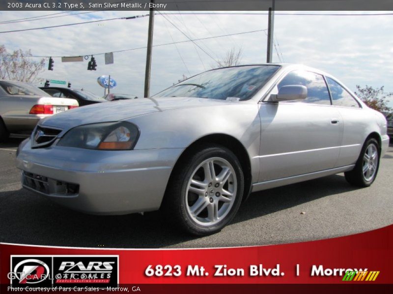 Satin Silver Metallic / Ebony 2003 Acura CL 3.2 Type S