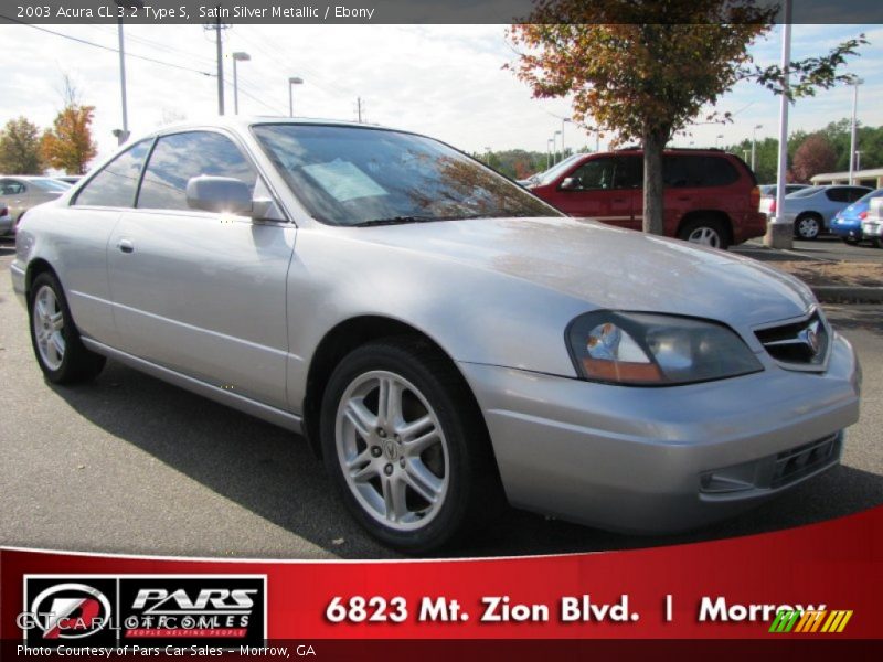 Satin Silver Metallic / Ebony 2003 Acura CL 3.2 Type S
