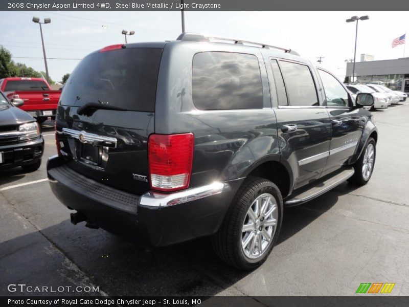 Steel Blue Metallic / Light Graystone 2008 Chrysler Aspen Limited 4WD