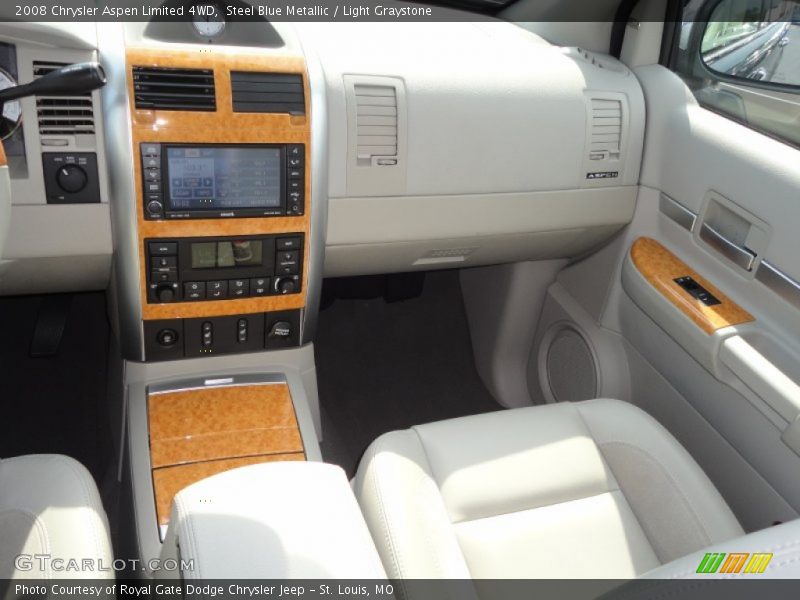 Steel Blue Metallic / Light Graystone 2008 Chrysler Aspen Limited 4WD