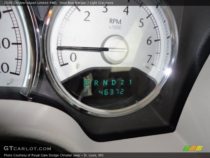 Steel Blue Metallic / Light Graystone 2008 Chrysler Aspen Limited 4WD