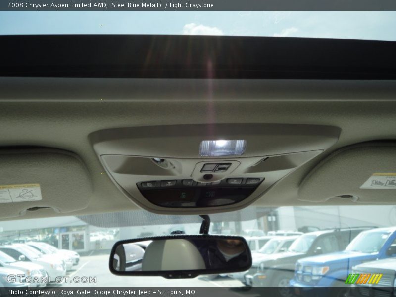 Steel Blue Metallic / Light Graystone 2008 Chrysler Aspen Limited 4WD