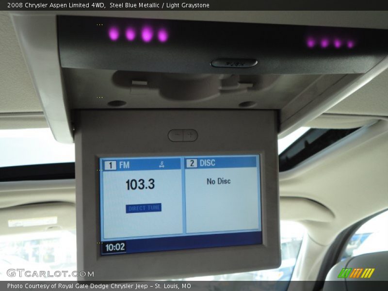 Steel Blue Metallic / Light Graystone 2008 Chrysler Aspen Limited 4WD
