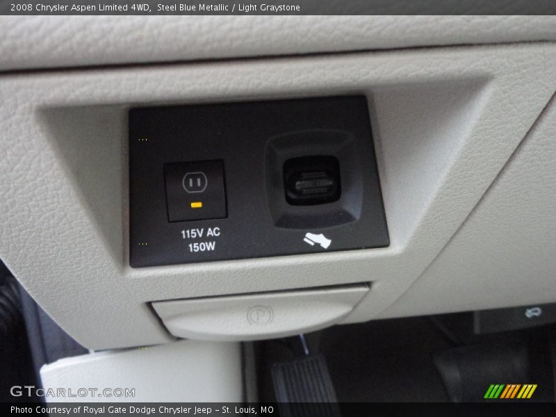 Steel Blue Metallic / Light Graystone 2008 Chrysler Aspen Limited 4WD