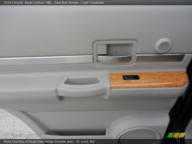 Steel Blue Metallic / Light Graystone 2008 Chrysler Aspen Limited 4WD