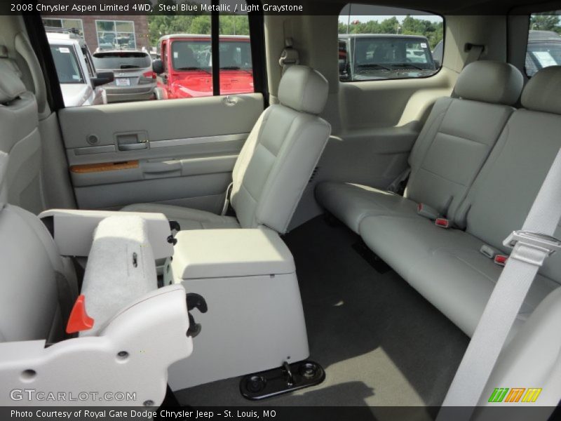 Steel Blue Metallic / Light Graystone 2008 Chrysler Aspen Limited 4WD