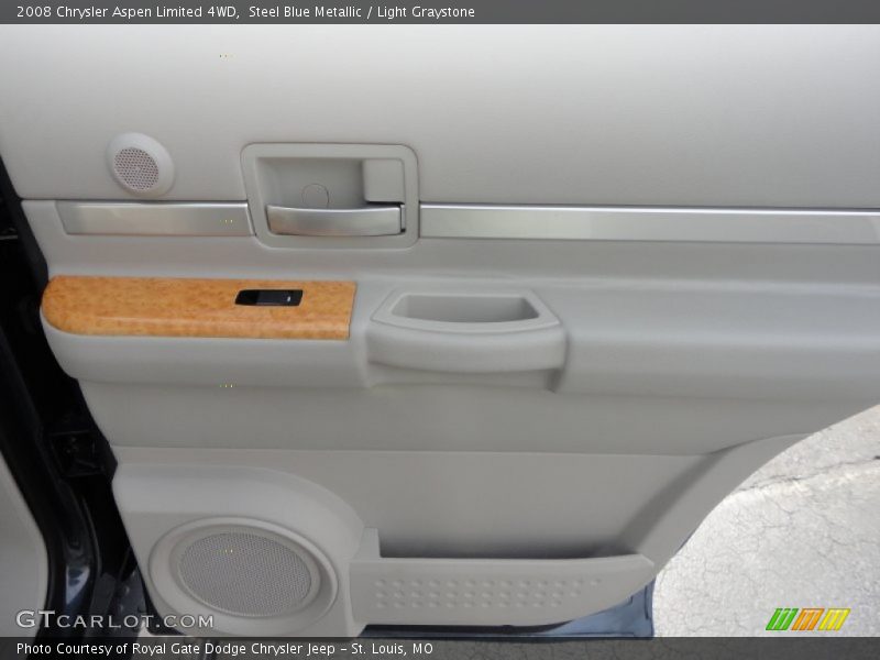 Steel Blue Metallic / Light Graystone 2008 Chrysler Aspen Limited 4WD