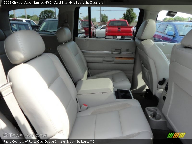 Steel Blue Metallic / Light Graystone 2008 Chrysler Aspen Limited 4WD