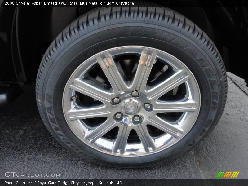 Steel Blue Metallic / Light Graystone 2008 Chrysler Aspen Limited 4WD