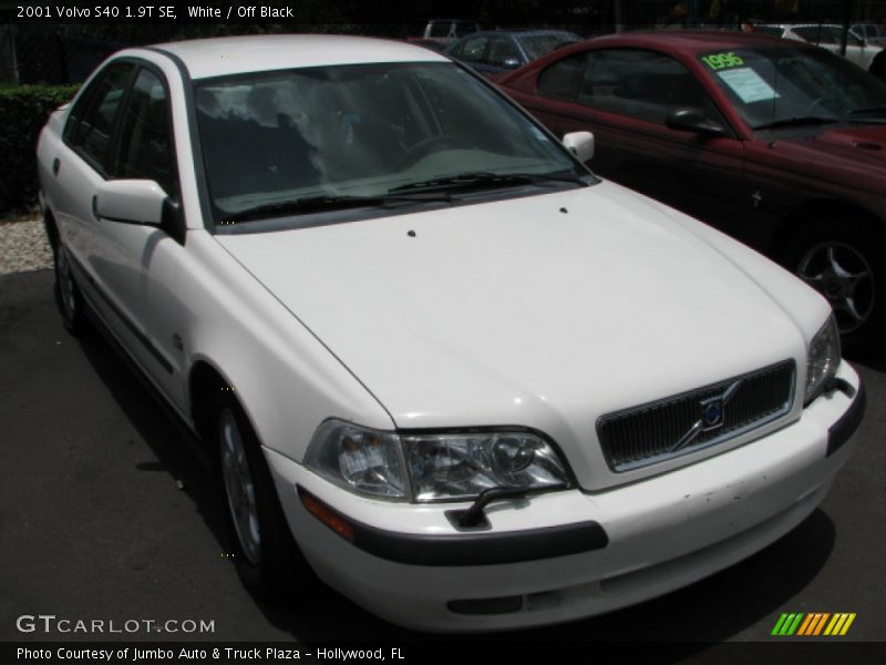 White / Off Black 2001 Volvo S40 1.9T SE