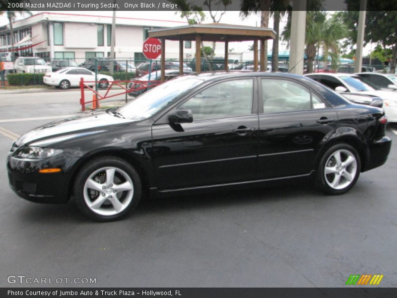 Onyx Black / Beige 2008 Mazda MAZDA6 i Touring Sedan