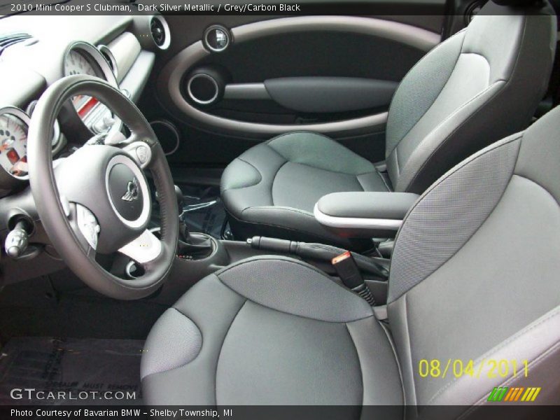Dark Silver Metallic / Grey/Carbon Black 2010 Mini Cooper S Clubman
