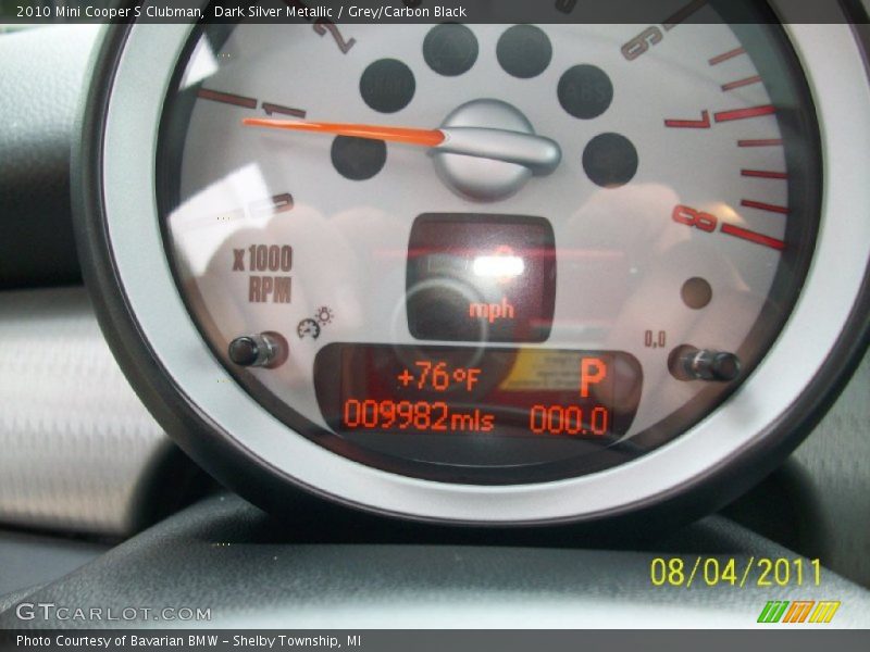 Dark Silver Metallic / Grey/Carbon Black 2010 Mini Cooper S Clubman
