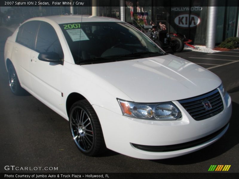 Polar White / Gray 2007 Saturn ION 2 Sedan