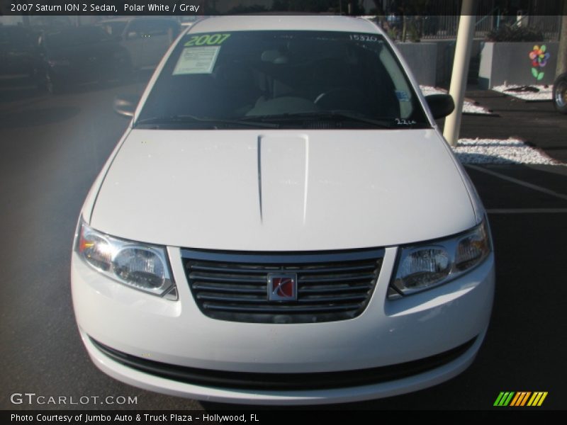Polar White / Gray 2007 Saturn ION 2 Sedan