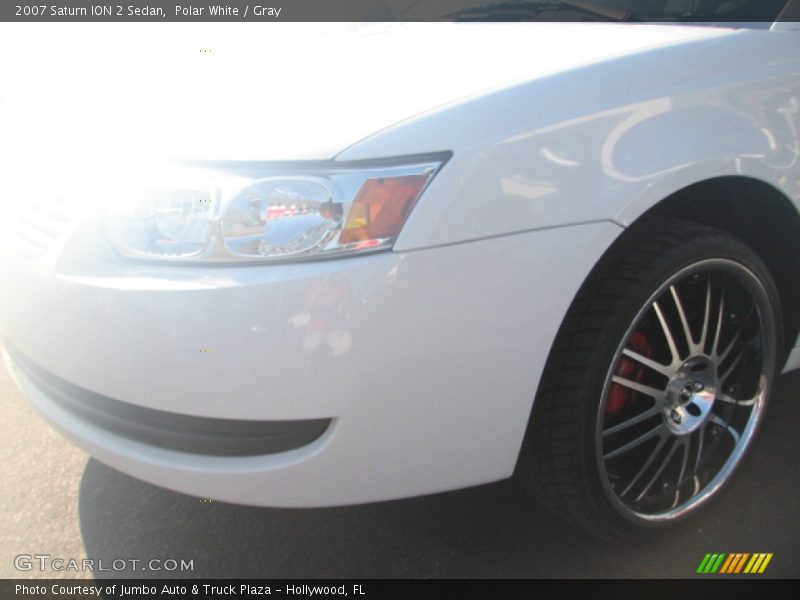 Polar White / Gray 2007 Saturn ION 2 Sedan