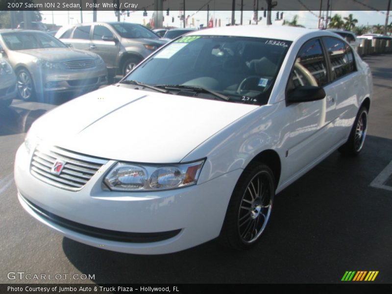 Polar White / Gray 2007 Saturn ION 2 Sedan