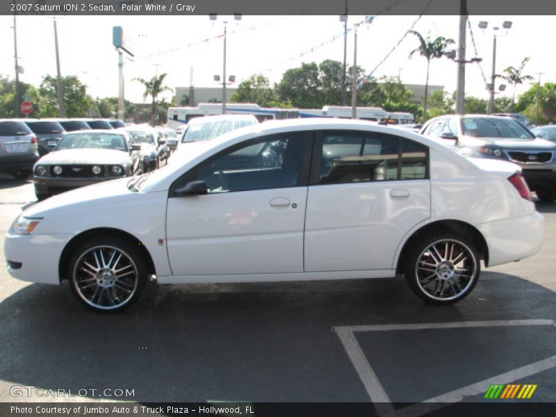 Polar White / Gray 2007 Saturn ION 2 Sedan