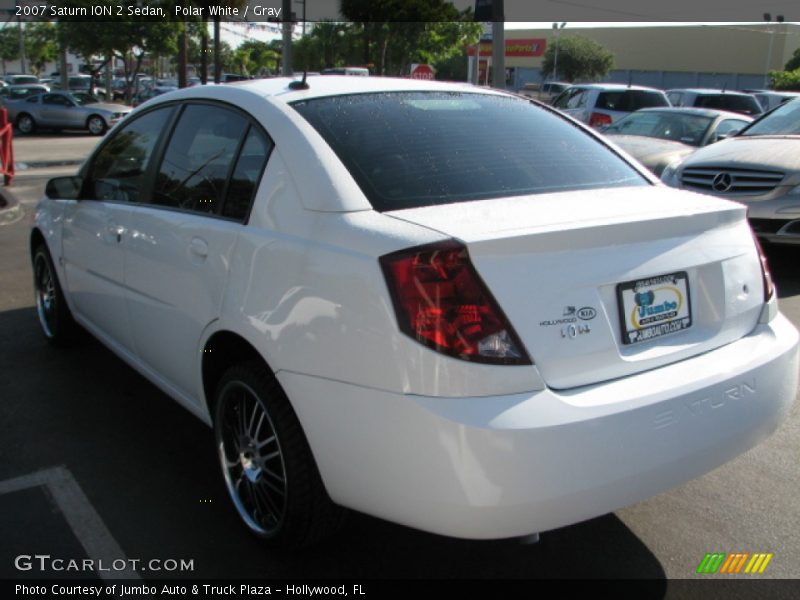 Polar White / Gray 2007 Saturn ION 2 Sedan