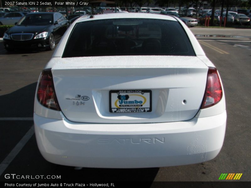 Polar White / Gray 2007 Saturn ION 2 Sedan