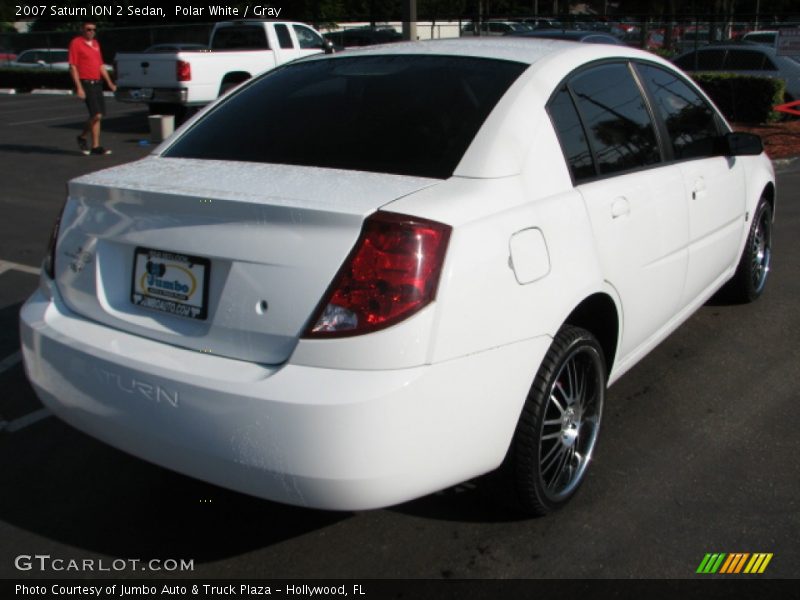 Polar White / Gray 2007 Saturn ION 2 Sedan
