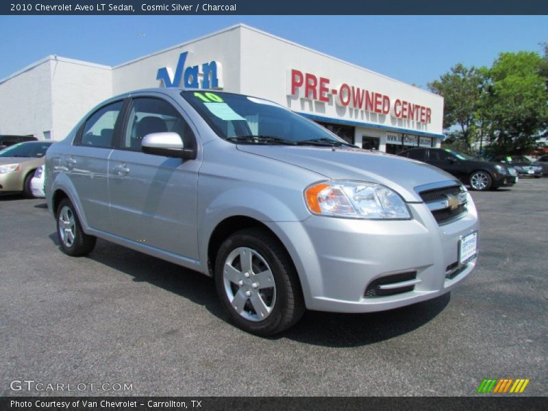 Cosmic Silver / Charcoal 2010 Chevrolet Aveo LT Sedan