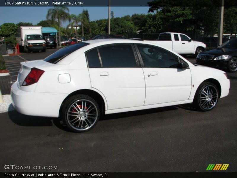 Polar White / Gray 2007 Saturn ION 2 Sedan