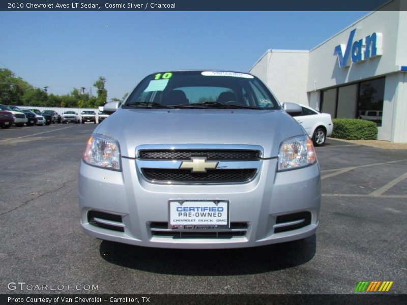 Cosmic Silver / Charcoal 2010 Chevrolet Aveo LT Sedan