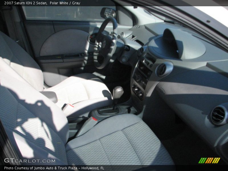 Polar White / Gray 2007 Saturn ION 2 Sedan