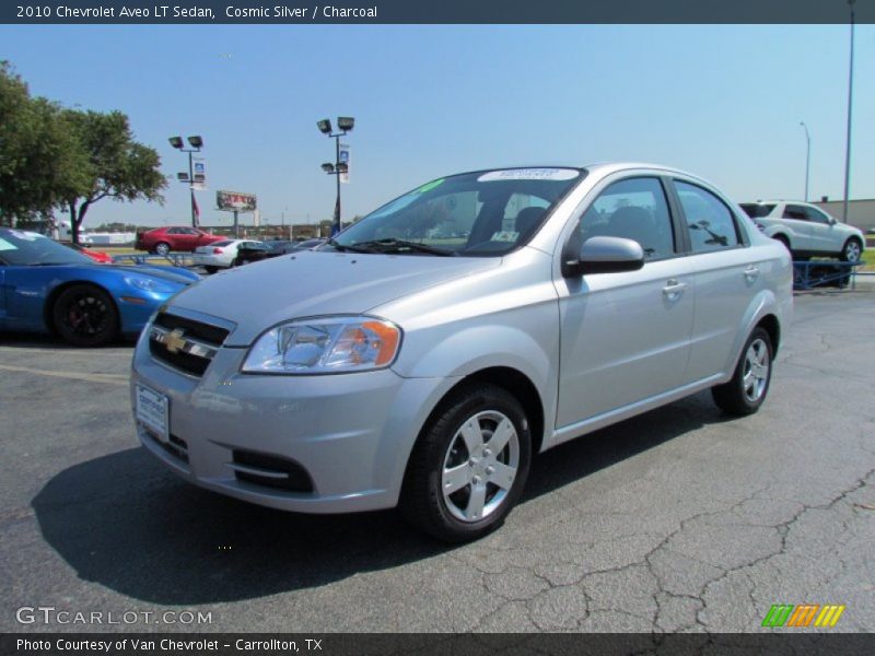 Cosmic Silver / Charcoal 2010 Chevrolet Aveo LT Sedan
